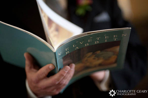 A ceremony reading from a favorite childhood book