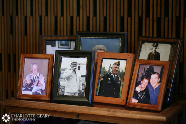Display of family photographs