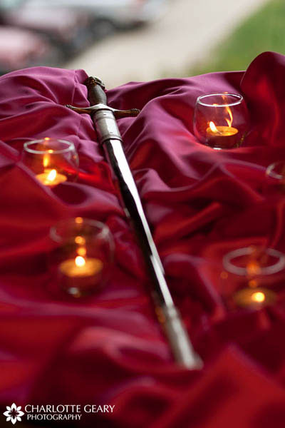 Sword for the cake cutting