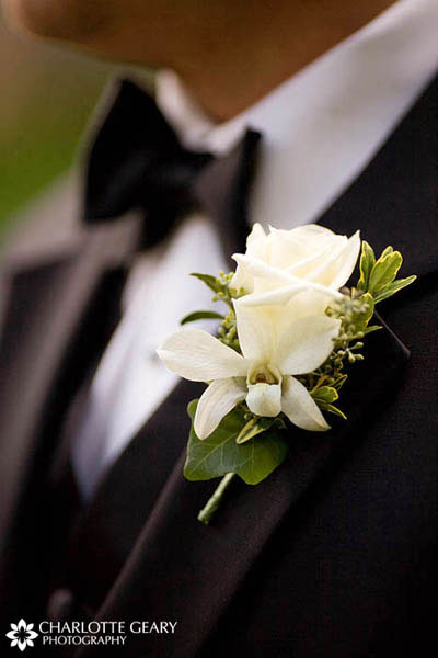 White boutonniere