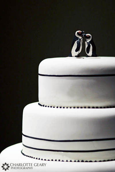 Penguin cake topper