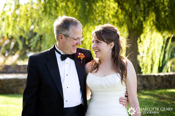 Father of the bride in tuxedo
