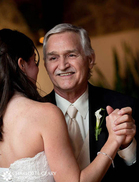 Father of the bride in champagne tie