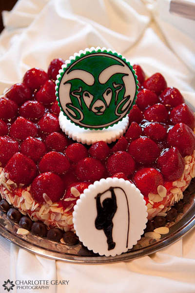 Cake for a pole vaulter groom