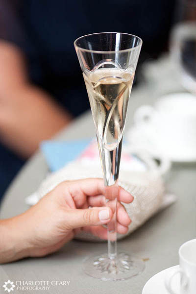 Crystal champagne glass