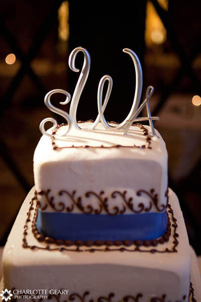 Monogram cake topper