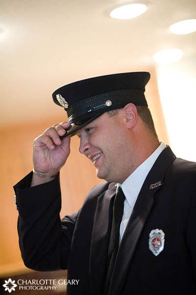 Police officer in formal uniform 