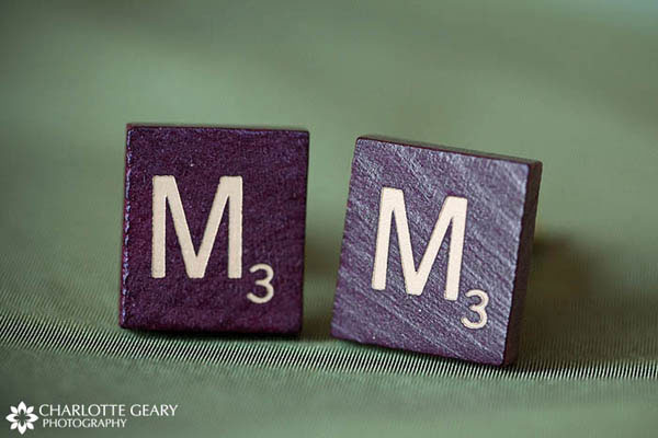 Scrabble cufflinks