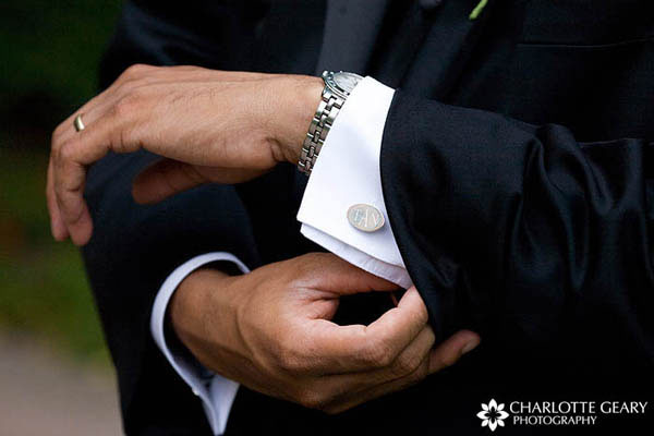Monogrammed cuff links