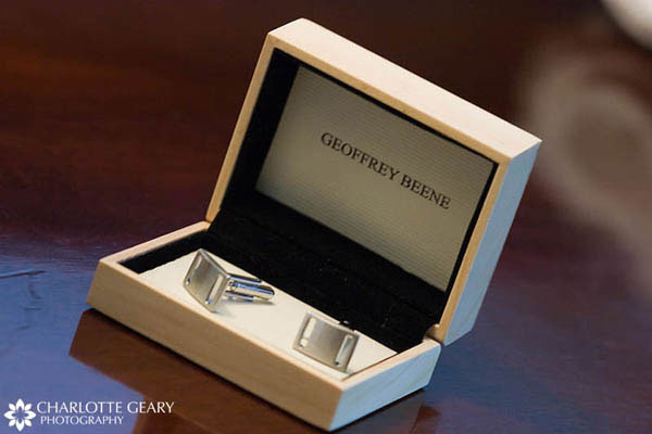 Silver cuff links