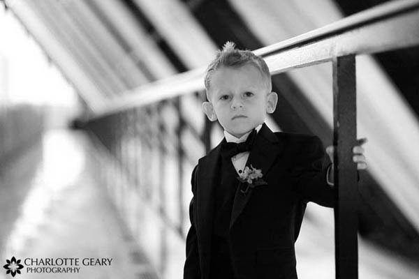 Ring bearer in tuxedo
