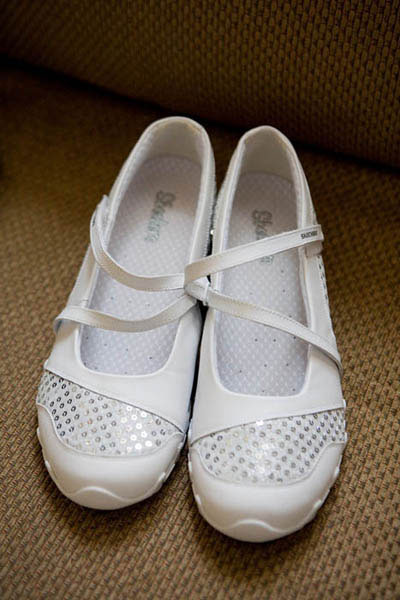 White wedding sneakers