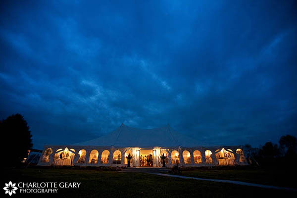 The reception site at Stone Manor Country Club in Middletown, Maryland 